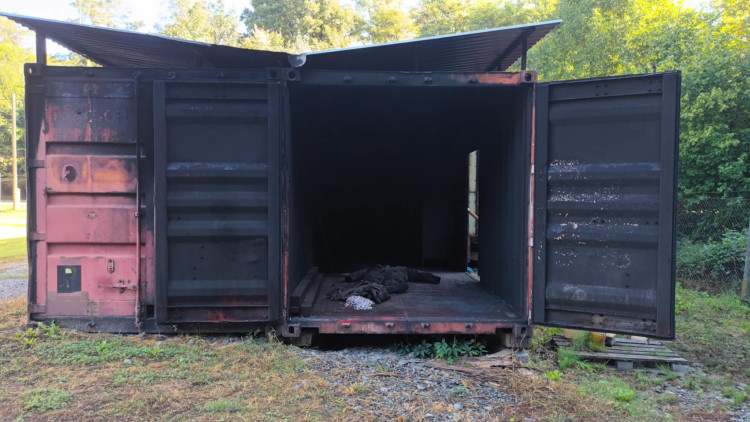 FOTOGALERIE: Trenažér pro výcvik pohyb v zakouřeném prostředí v Hamrech na Prostějovsku