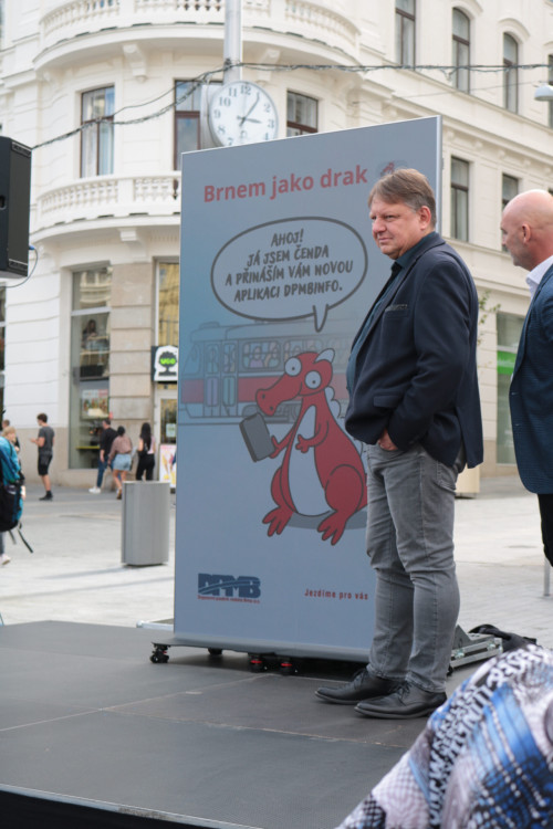 FOTOGALERIE: Cestování po Brně zrychlí nová aplikace a dráček Čenda Štatlík