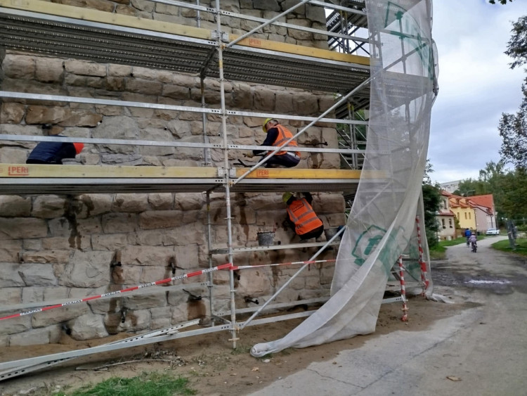 Oprava železničního viaduktu v Jihlavě