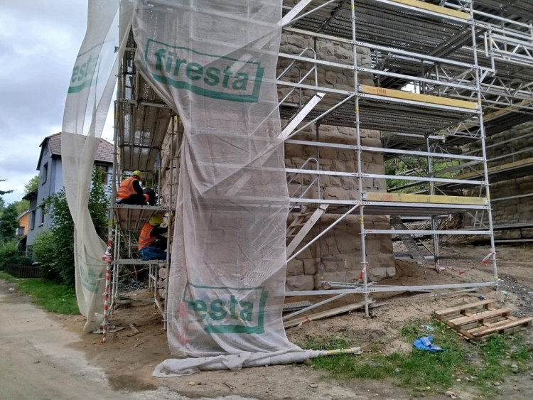 Oprava železničního viaduktu v Jihlavě