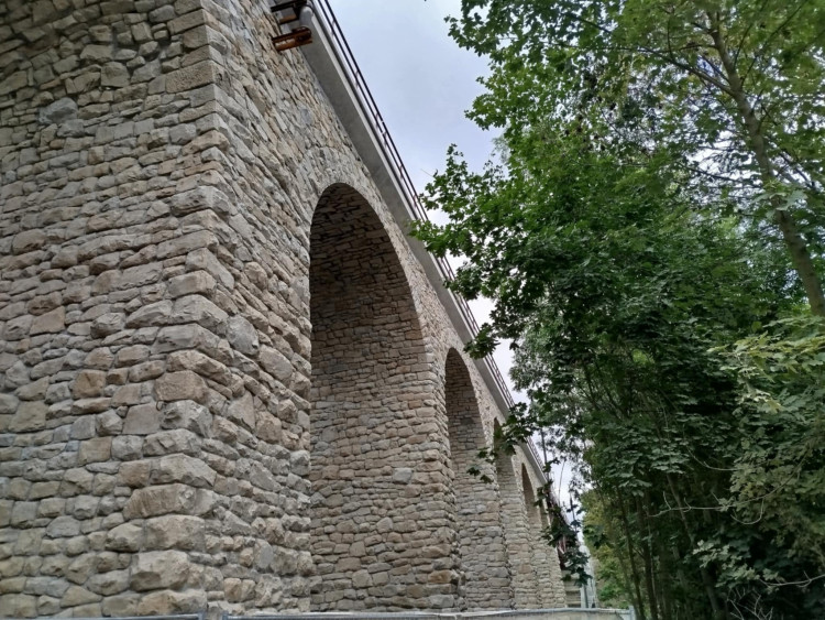 Oprava železničního viaduktu v Jihlavě