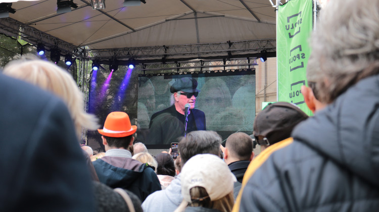 FOTO: Petr Fiala přijel tři dny před volbami do Brna na největší happening koalice