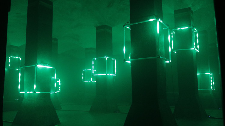 FOTO: Začíná festival Prototyp, vodojemy přináší světelnou show