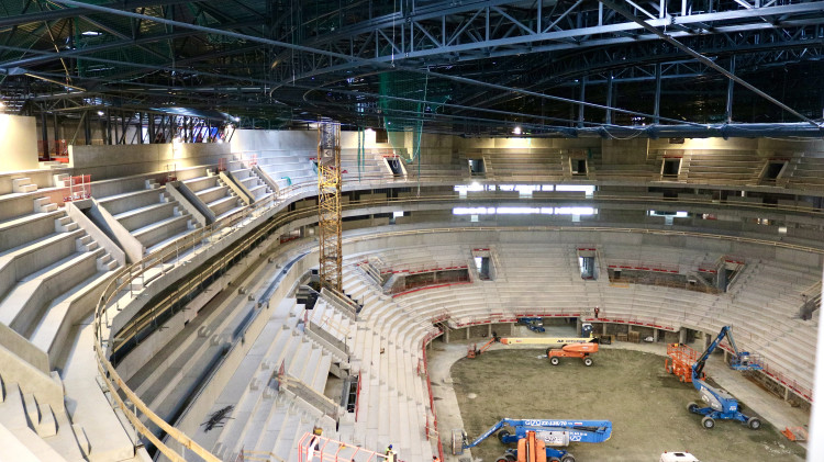 FOTO: Stavba Areny Brno postupuje, hotová bude už příští podzim