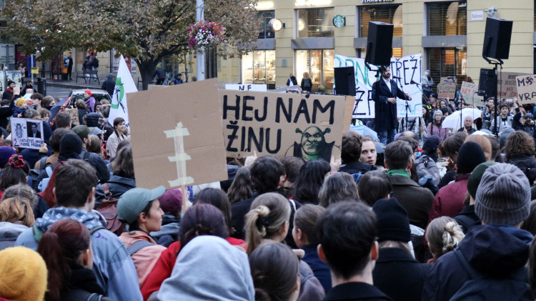 FOTO: Brno proti Macinkovi, na protest přišly stovky lidí