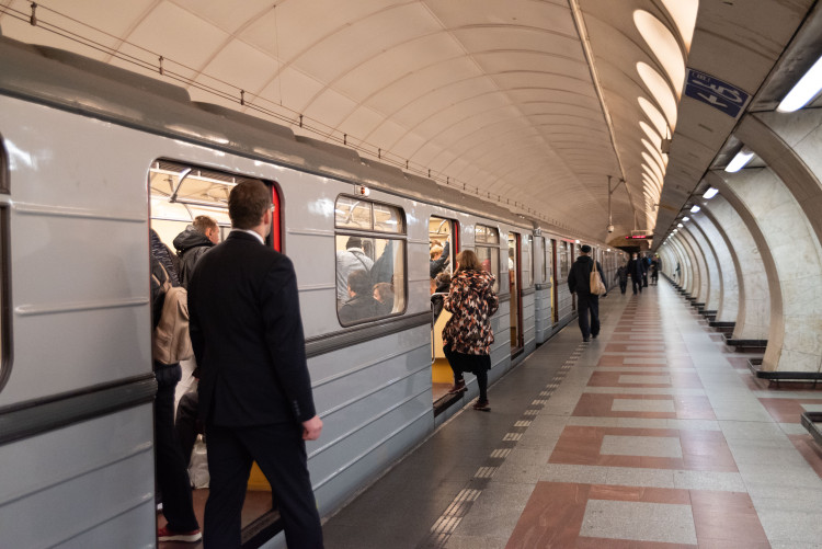 FOTOGALERIE: Na oslavu čtyřicetiletého výročí jezdila na lince metra B historická souprava