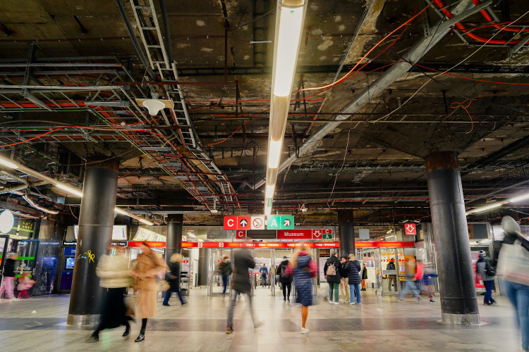 FOTOGALERIE: Rekonstrukce stanice Muzeum