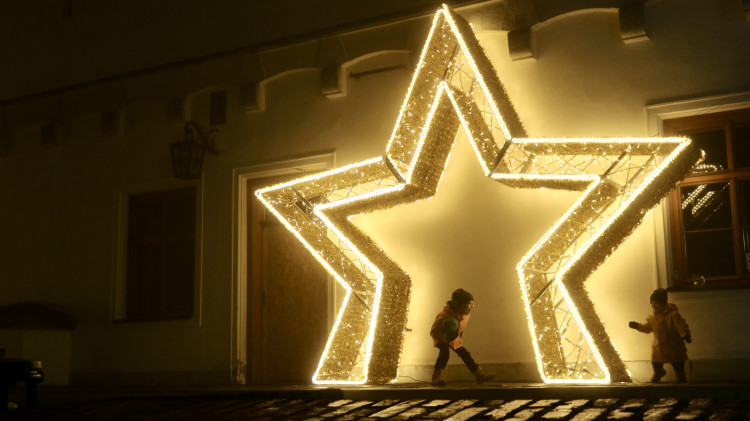 FOTOGALERIE: Ze Špilberku se znovu stal světelný hrad, výstava potrvá do půlky ledna