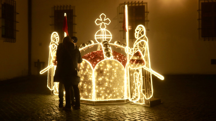 FOTOGALERIE: Ze Špilberku se znovu stal světelný hrad, výstava potrvá do půlky ledna
