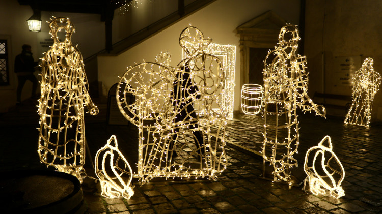 FOTOGALERIE: Ze Špilberku se znovu stal světelný hrad, výstava potrvá do půlky ledna