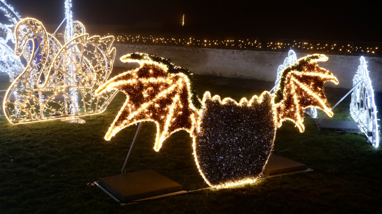 FOTOGALERIE: Ze Špilberku se znovu stal světelný hrad, výstava potrvá do půlky ledna