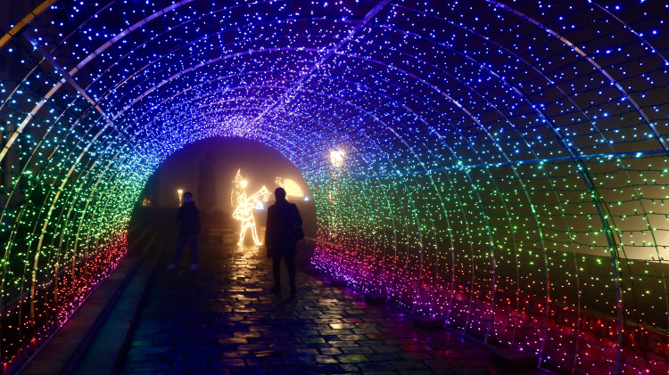 FOTOGALERIE: Ze Špilberku se znovu stal světelný hrad, výstava potrvá do půlky ledna