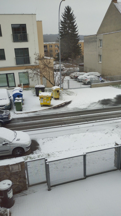 FOTO: Brno a okolí dnes zasypal sníh. Podívejte se, jak to na jižní Moravě vypadalo