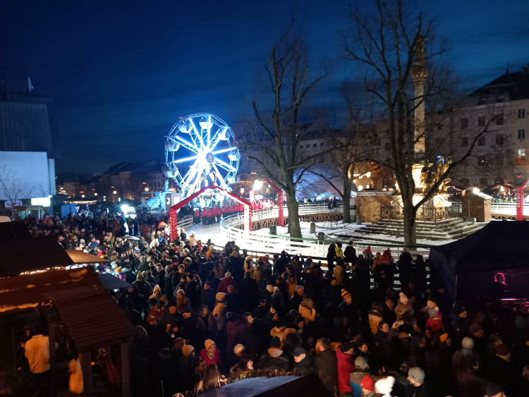 Slavnostní rozsvícení vánočního stromu v Jihlavě