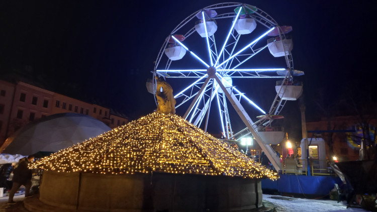 Slavnostní rozsvícení vánočního stromu v Jihlavě