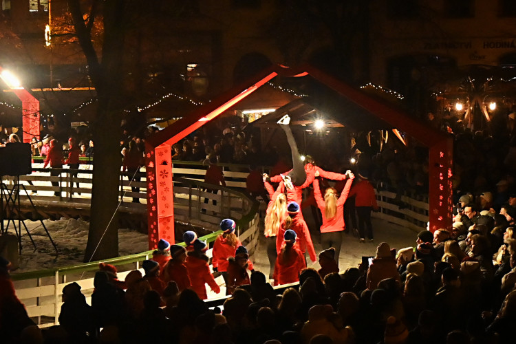 Slavnostní rozsvícení vánočního stromu v Jihlavě