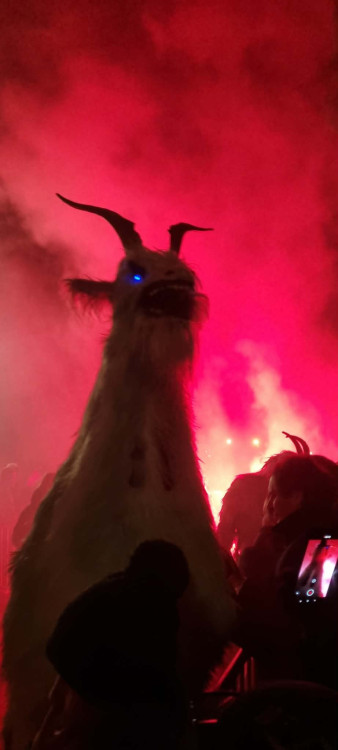 Stovky krampusů v Budějcích. Podívejte se, jak vypadal pekelný průvod
