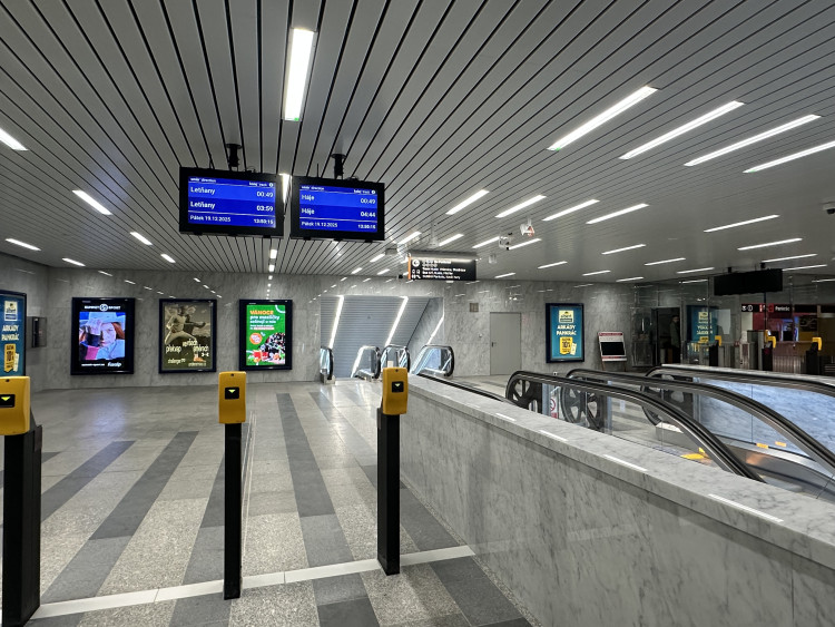 FOTOGALERIE: Stanice metra Pankrác po rekonstrukci