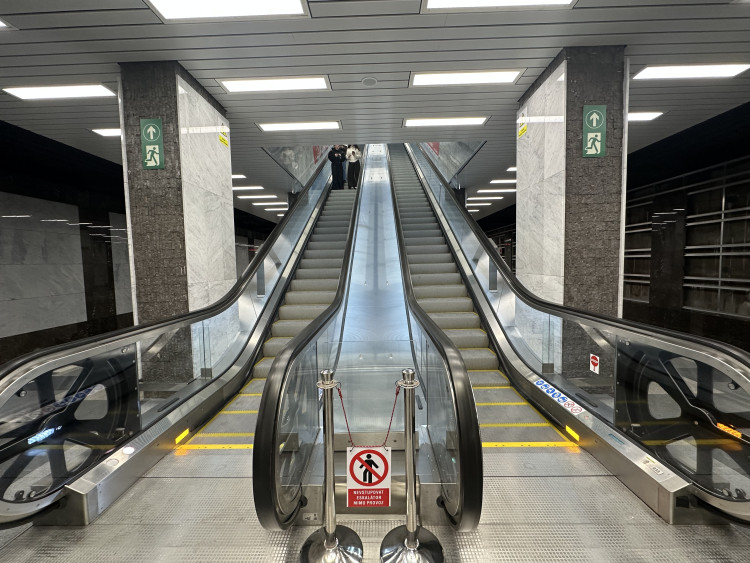 FOTOGALERIE: Stanice metra Pankrác po rekonstrukci