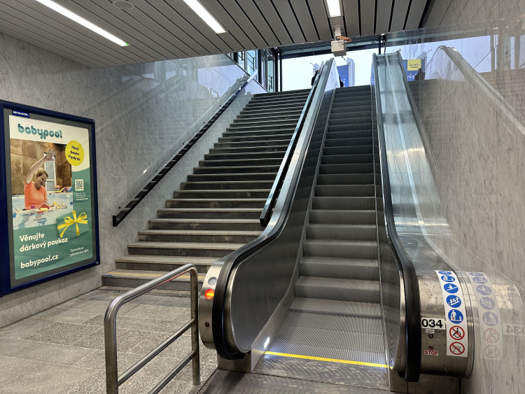 FOTOGALERIE: Stanice metra Pankrác po rekonstrukci