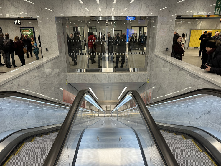 FOTOGALERIE: Stanice metra Pankrác po rekonstrukci