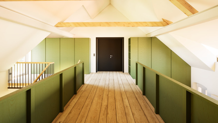 Rekonstrukce Hájenky Černé lesy (vizualizace)