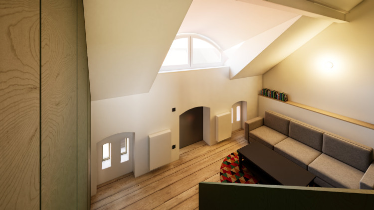 Rekonstrukce Hájenky Černé lesy (vizualizace)