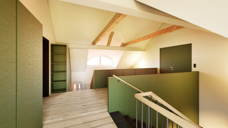 Rekonstrukce Hájenky Černé lesy (vizualizace)