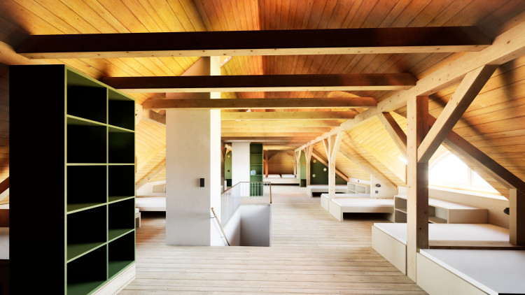 Rekonstrukce Hájenky Černé lesy (vizualizace)