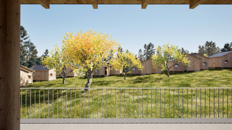 Rekonstrukce Hájenky Černé lesy (vizualizace)