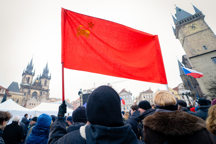 FOTOGALERIE: Demonstrace na podporu prezidenta Petra Pavla