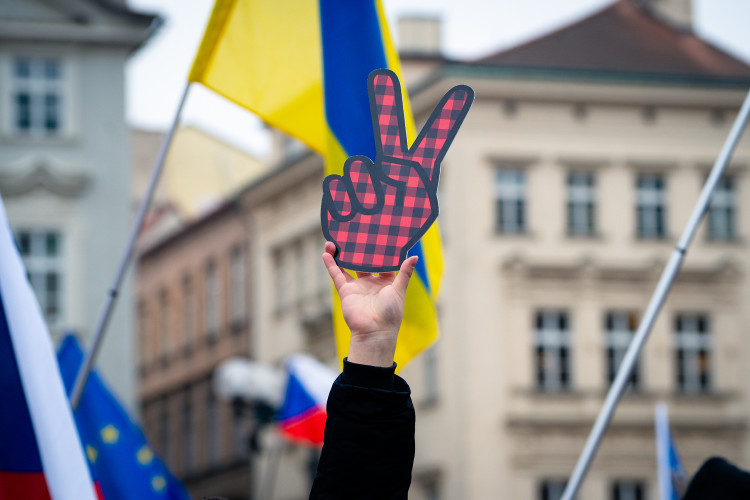 FOTOGALERIE: Demonstrace na podporu prezidenta Petra Pavla