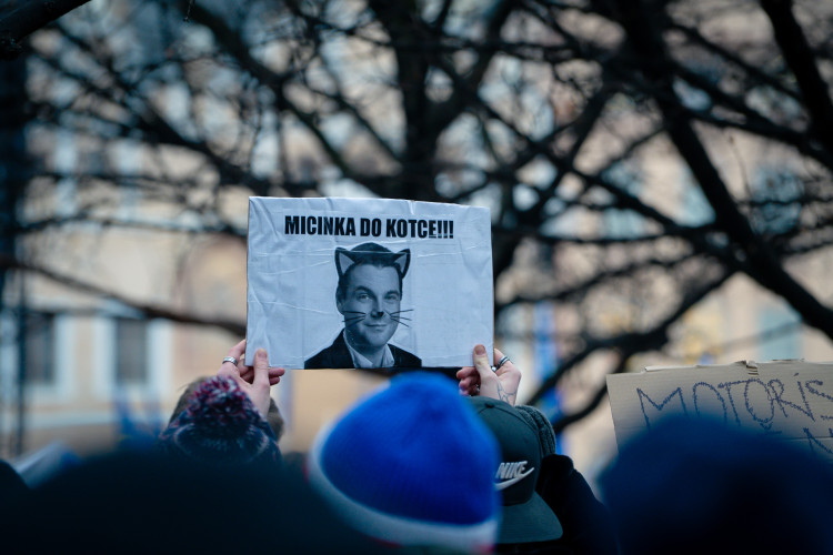 FOTOGALERIE: Demonstrace na podporu prezidenta Petra Pavla