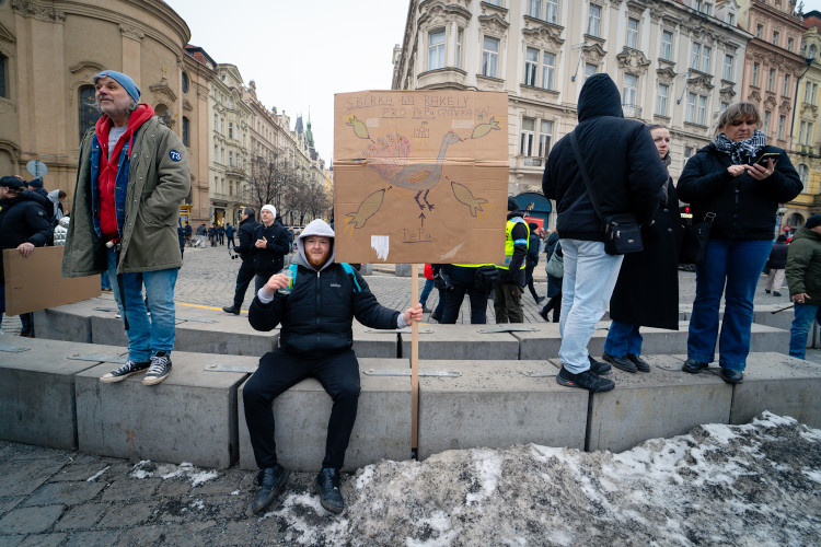 FOTOGALERIE: Demonstrace na podporu prezidenta Petra Pavla