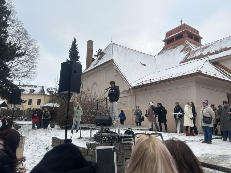 Demonstrace Stojíme za prezidentem v Jihlavě