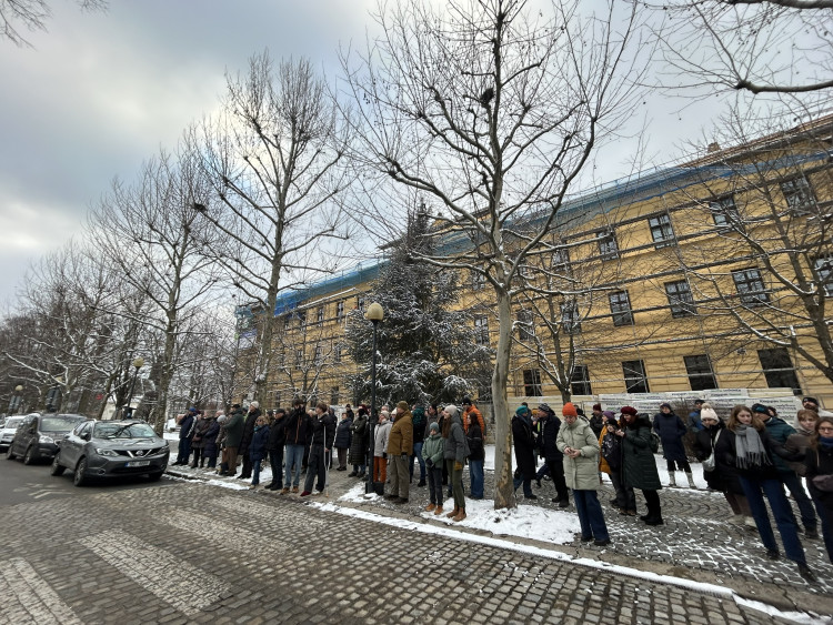 Demonstrace Stojíme za prezidentem v Jihlavě