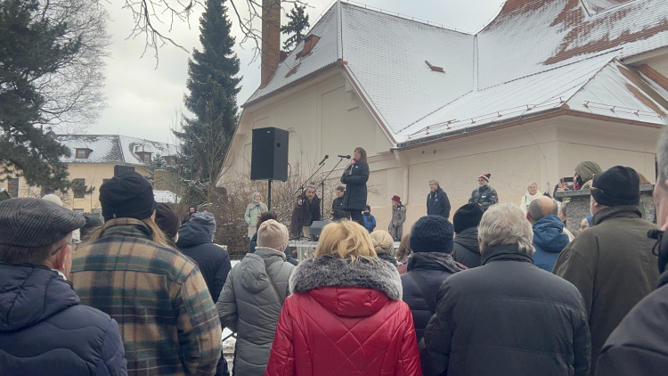 Demonstrace Stojíme za prezidentem v Jihlavě