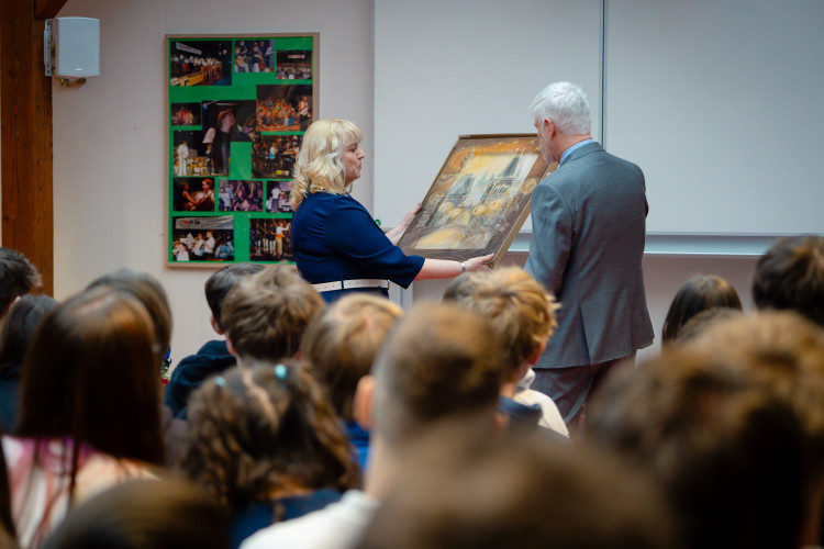 FOTOGALERIE: Návštěva prezidenta Pavla na ZŠ Generála Františka Fajtla