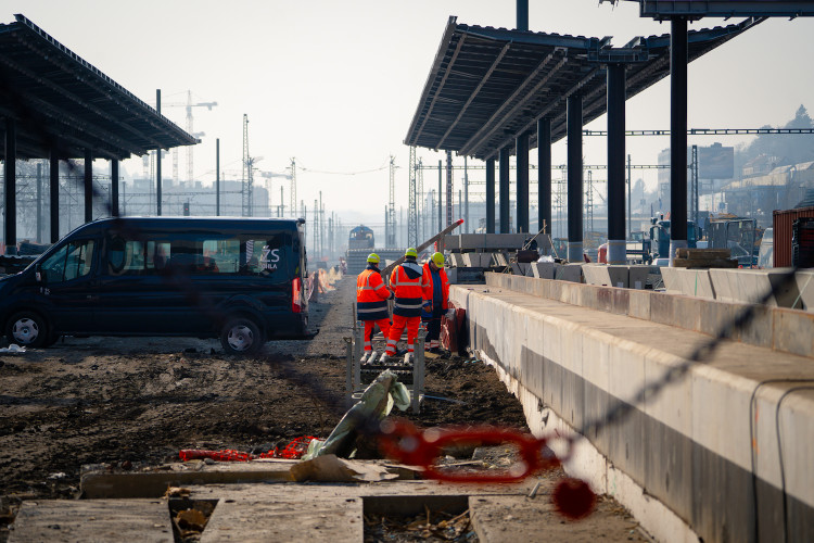 FOTO: Smíchovské nádraží roste před očima. První nástupiště dokončí letos
