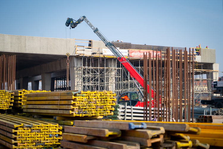 FOTO: Smíchovské nádraží roste před očima. První nástupiště dokončí letos