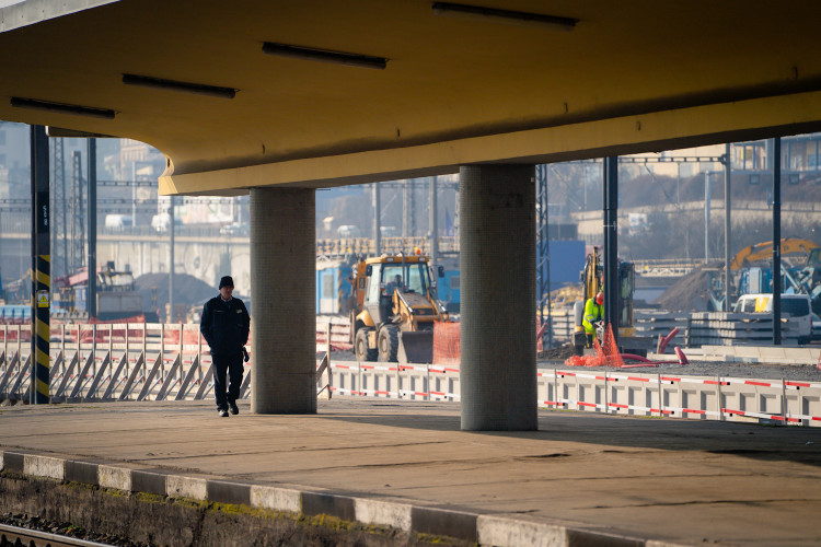FOTO: Smíchovské nádraží roste před očima. První nástupiště dokončí letos
