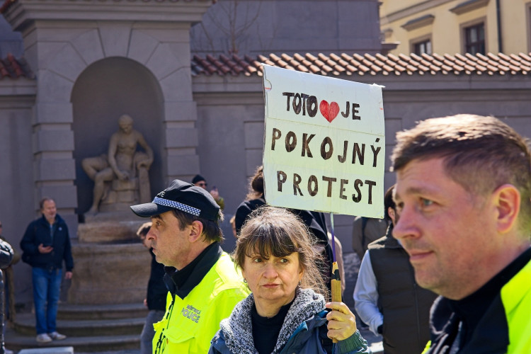 FOTOGALERIE: Kočárky i klepeta. Pochod pro život měl v Praze divoký průběh