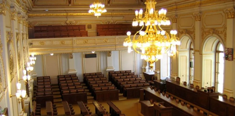 Zasedací sál Poslanecké sněmovny Parlamentu České republiky