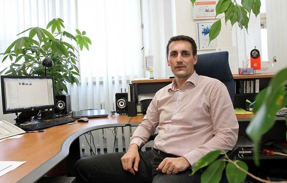 Ředitel Jaderné elektrárny Temelín Bohdan Zronek ve své pracovně