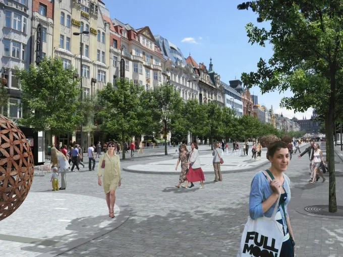 Revitalizace Václavského náměstí podle Cigler Marani Architects 