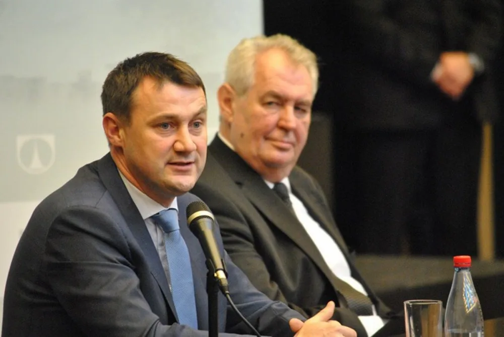Martin Půta a Miloš Zeman.