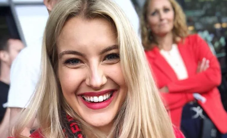 Jitka Nováčková na zápase v Dánsku.
