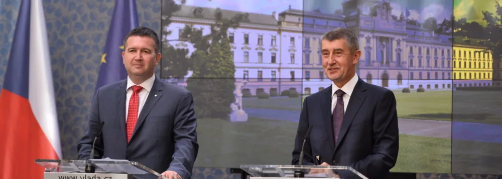 Jan Hamáček a Andrej Babiš.