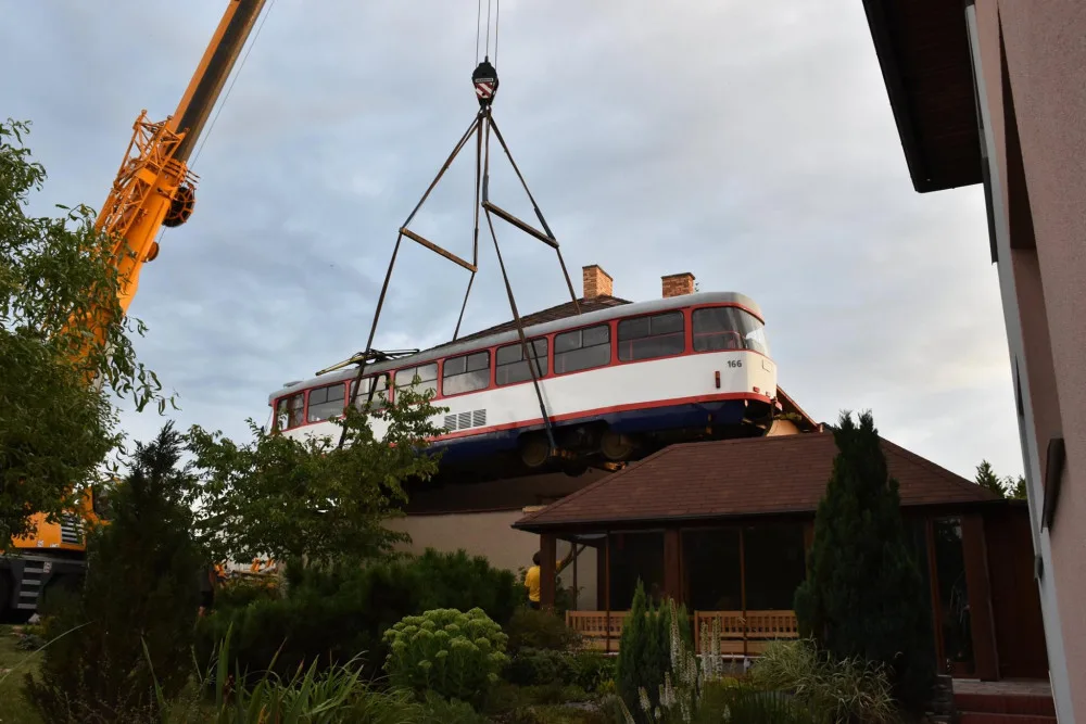 Umístění tramvaje.