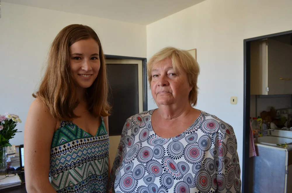Na snímku autorka dokumentu Klára Mališová s novinářkou Martou Bystrovovou.